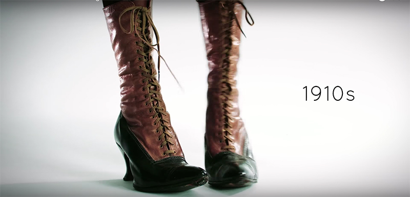 涨姿势！3分钟带你看高跟鞋百年时尚演变史（视频）