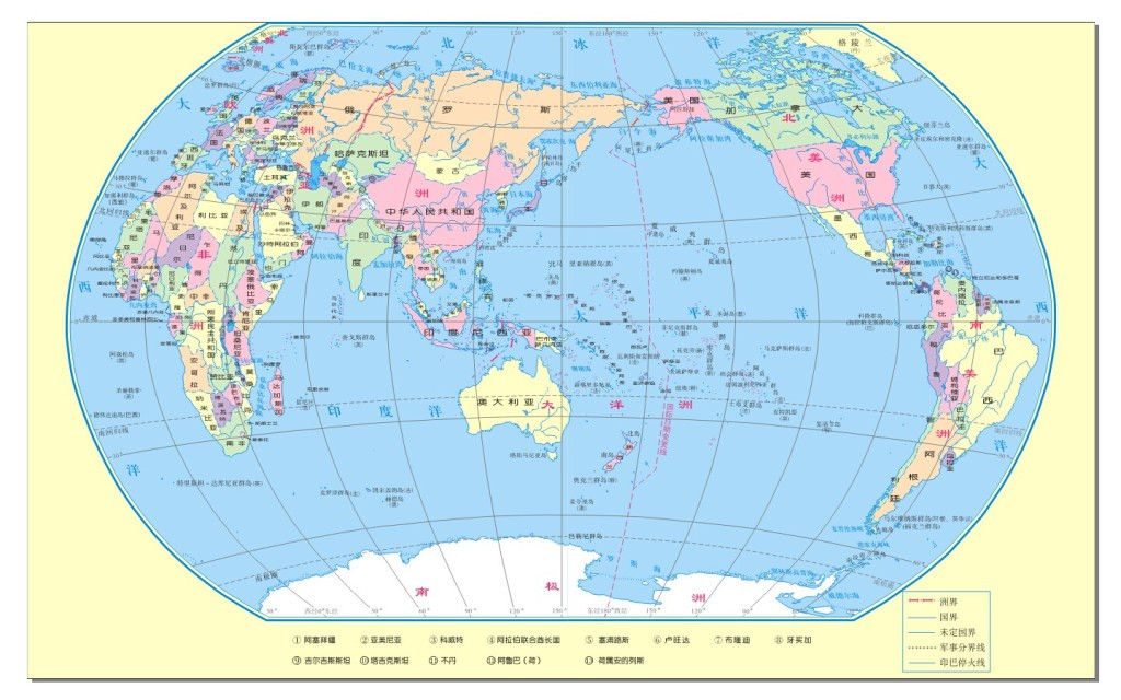 各国人眼中的世界地图，大家原来都是这么看世界的!_新沪江俄语网_俄语学习门户