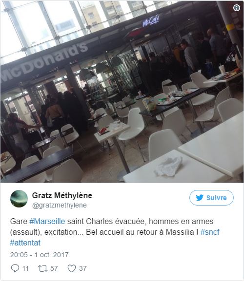 全日语  l'assaillant, qui a crié "allahou akbar" ("