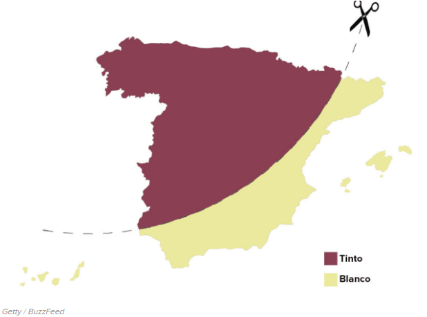 如果将西班牙地图按照人们的刻板印象裁开,会是怎么样