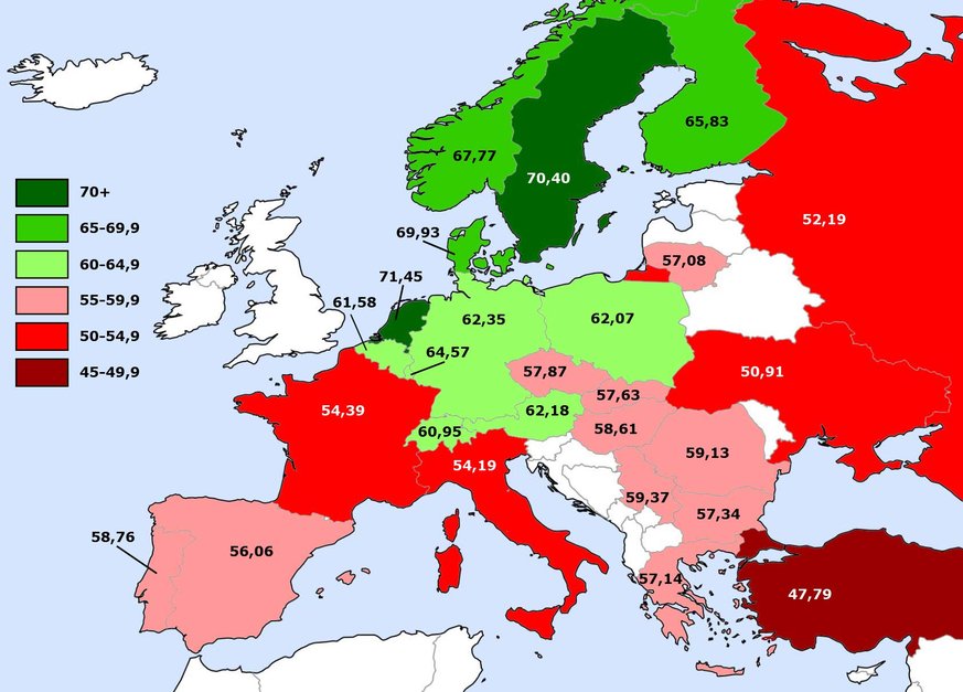 欧洲国家分布图中文版