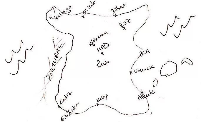 这些灵魂画手笔下的西班牙地图,地理老师看了想打人!