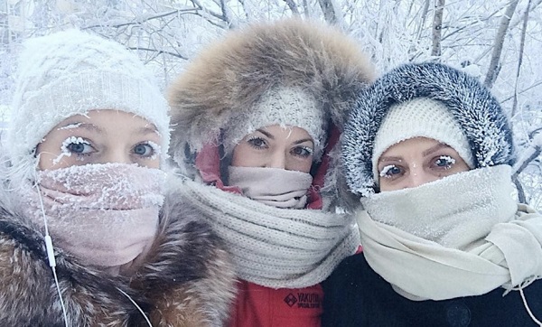俄雅库茨克地区迎来极寒天气