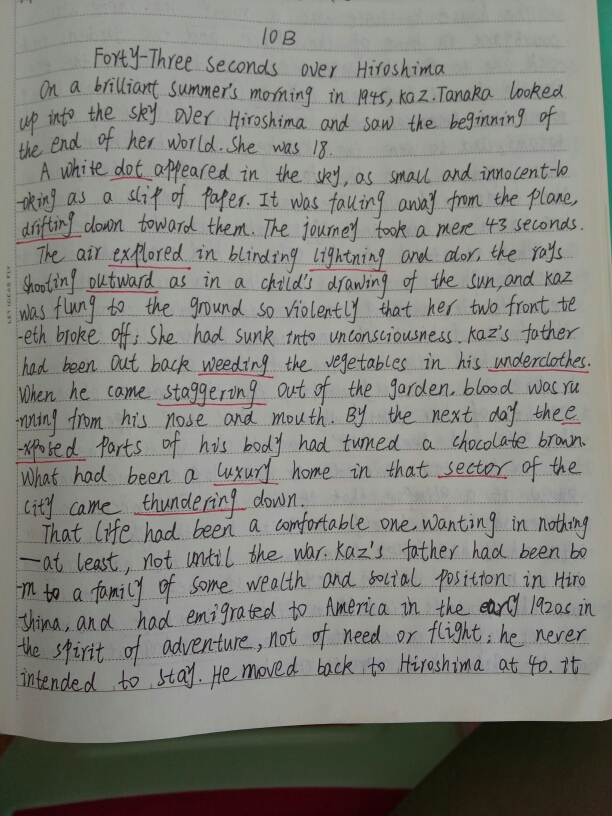 新视野大学英语二10B单词,课文抄写,翻译_沪江