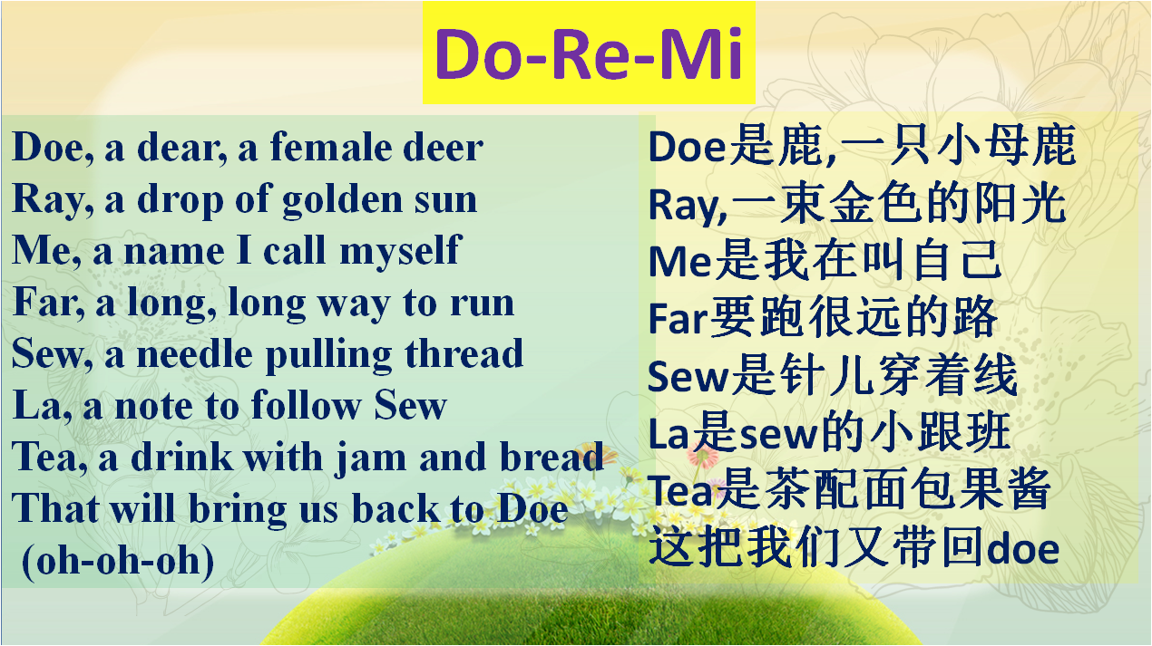 do-re-mi,亮出宝宝们的首秀吧!