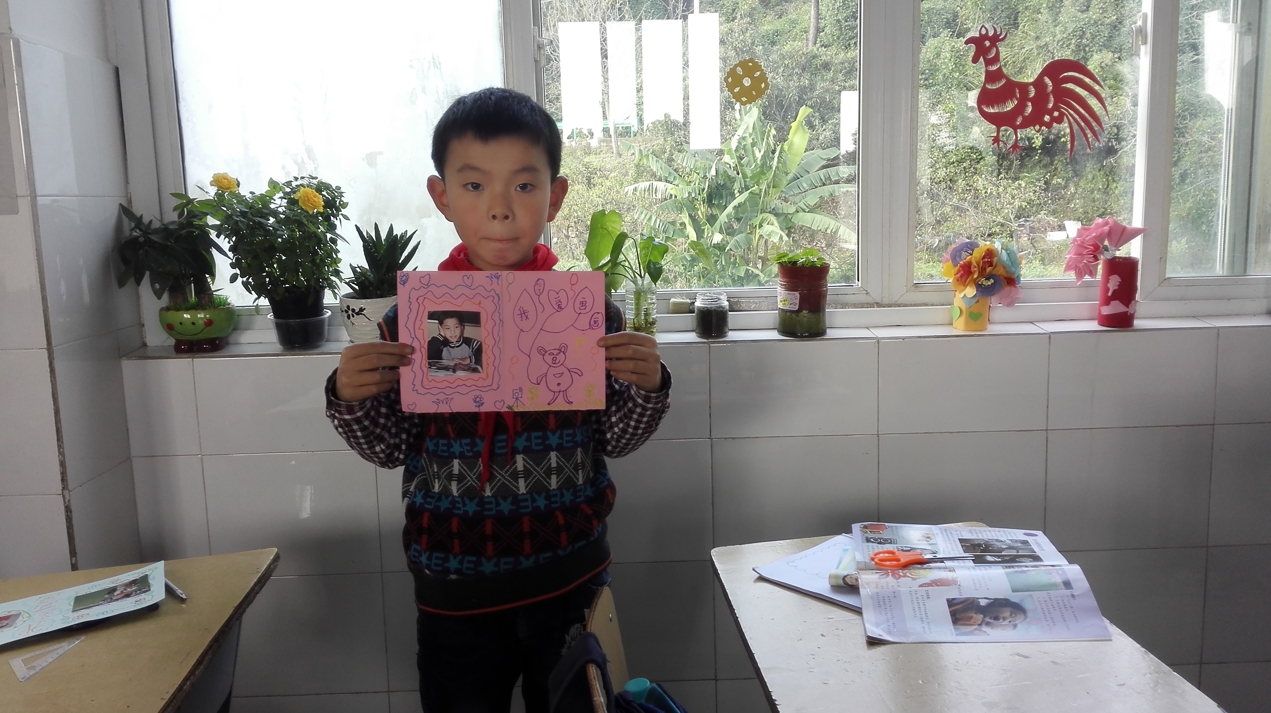 民族小学三四语文美术课我a民族我成长年级_美2017小学作品试卷图片