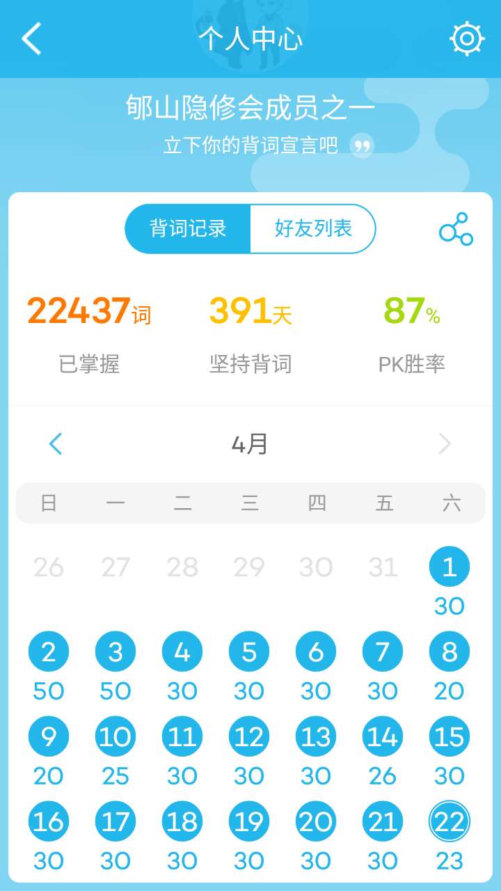 郇山隐修会成员之一发布的内容详情 - HJR背词