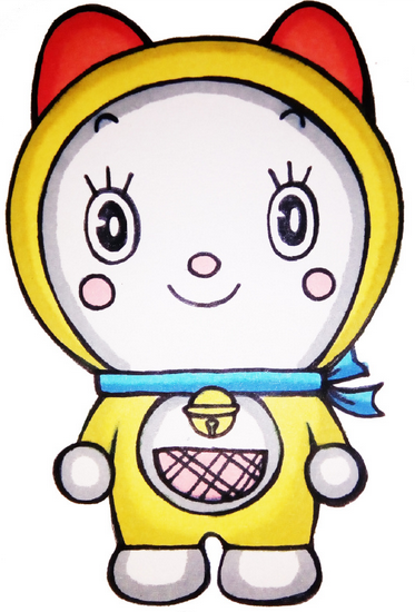 【迷之简笔画】哆啦A梦の妹妹哆啦美_【沪江网校】超级校园_学习-沪江社团