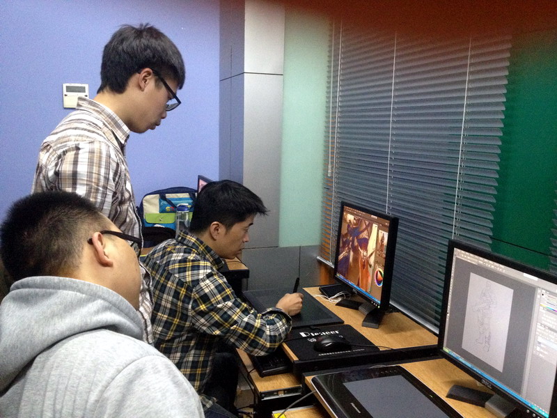 报名天津CG原画设计培训就是在电脑上画漫画