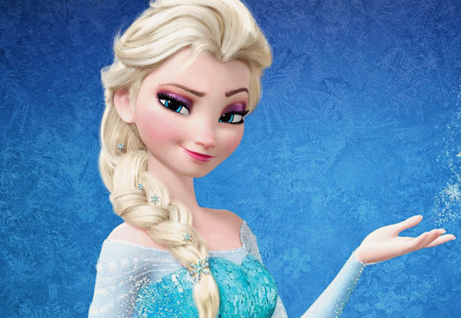 《冰雪奇缘》女主艾莎(elsa)化妆前后对比