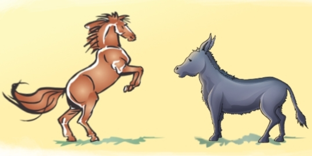 释义] 既不象驴也不象马. 现用于形容什么也不象的东西.