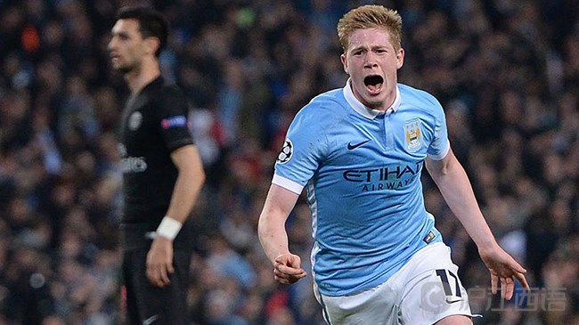 德布劳内(沃尔夫斯堡到曼城):7400万欧元