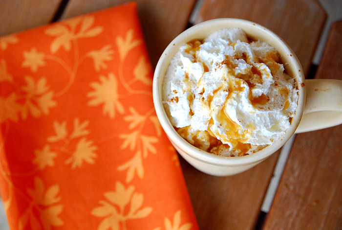 for: a grande flat white with two scoops of chile mocha powder