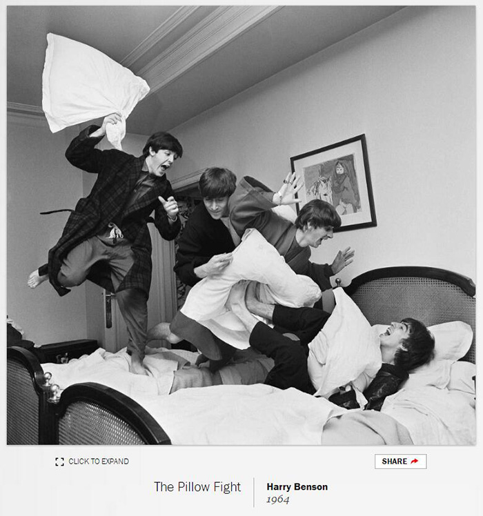 harry benson didnt want to meet the beatles.