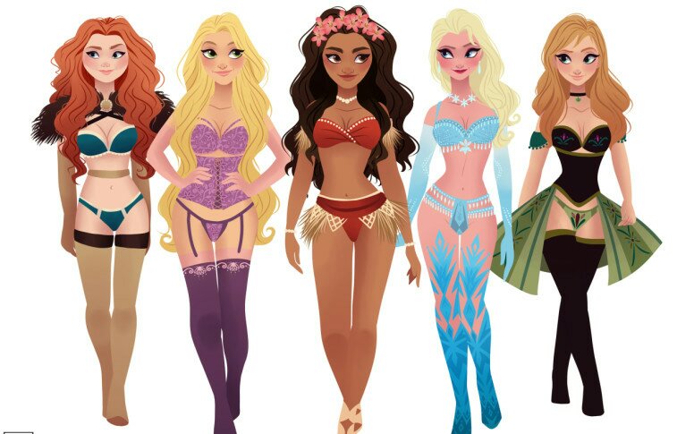 西语阅读:如果迪士尼公主们变身维密公主,画面一定很美吧!