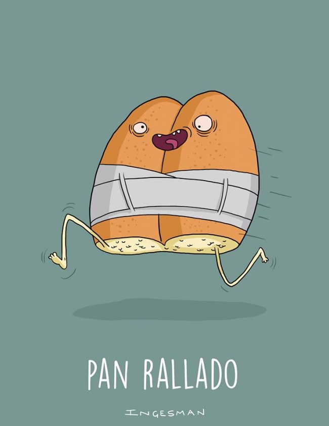 pan rallado 面包屑    【插画】