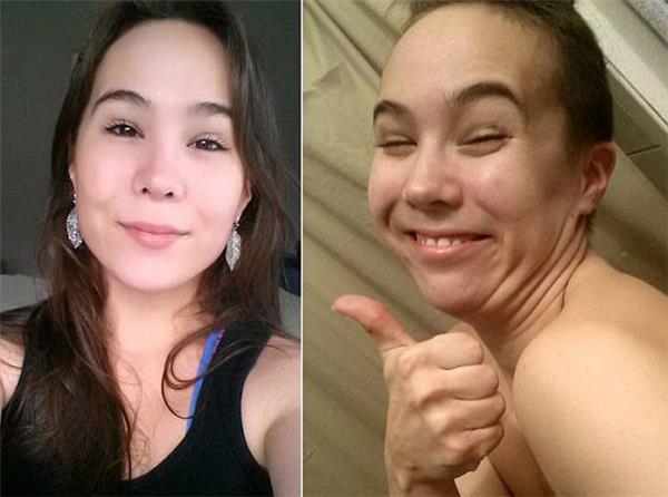 欧美新流行:敢于晒双下巴的美女才是真的美