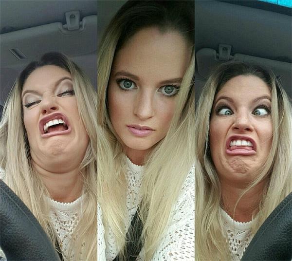 欧美新流行:敢于晒双下巴的美女才是真的美