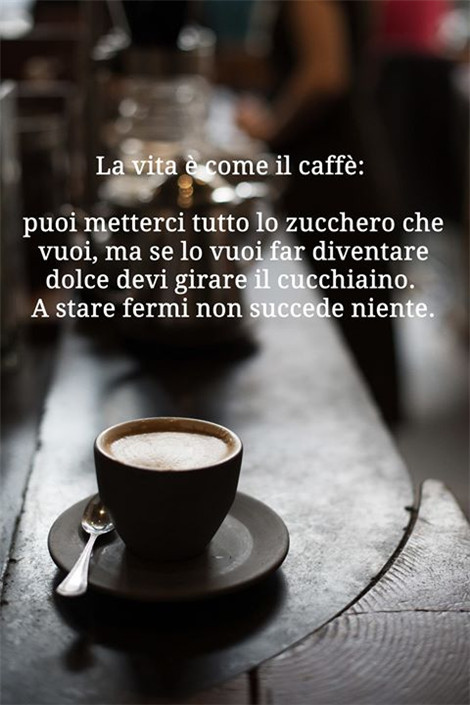 意语美文:生活如同一杯咖啡