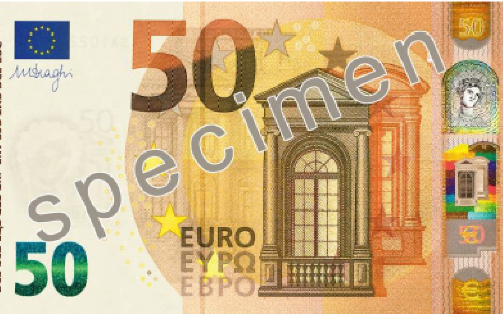 新版50欧进入流通,一起来认识一下吧!