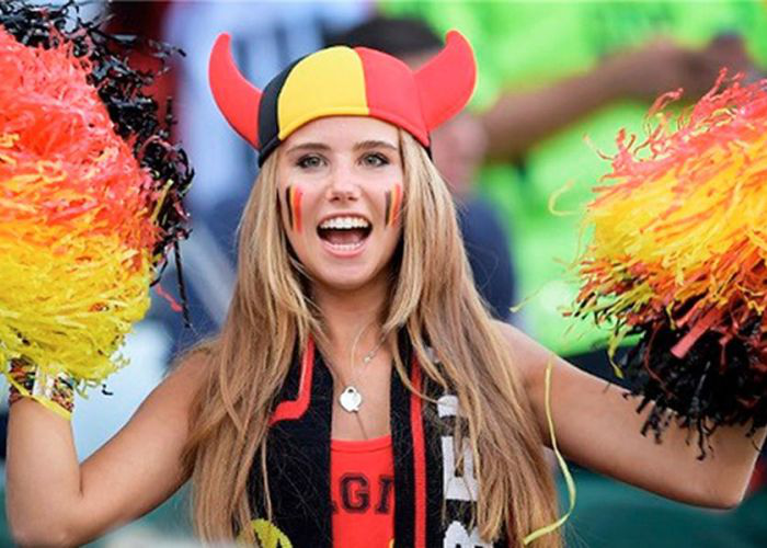 2018年世界杯五大国家的美女球迷