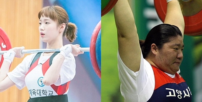 张美兰可以说是韩国举重界了不起的传奇人物.那她了不起