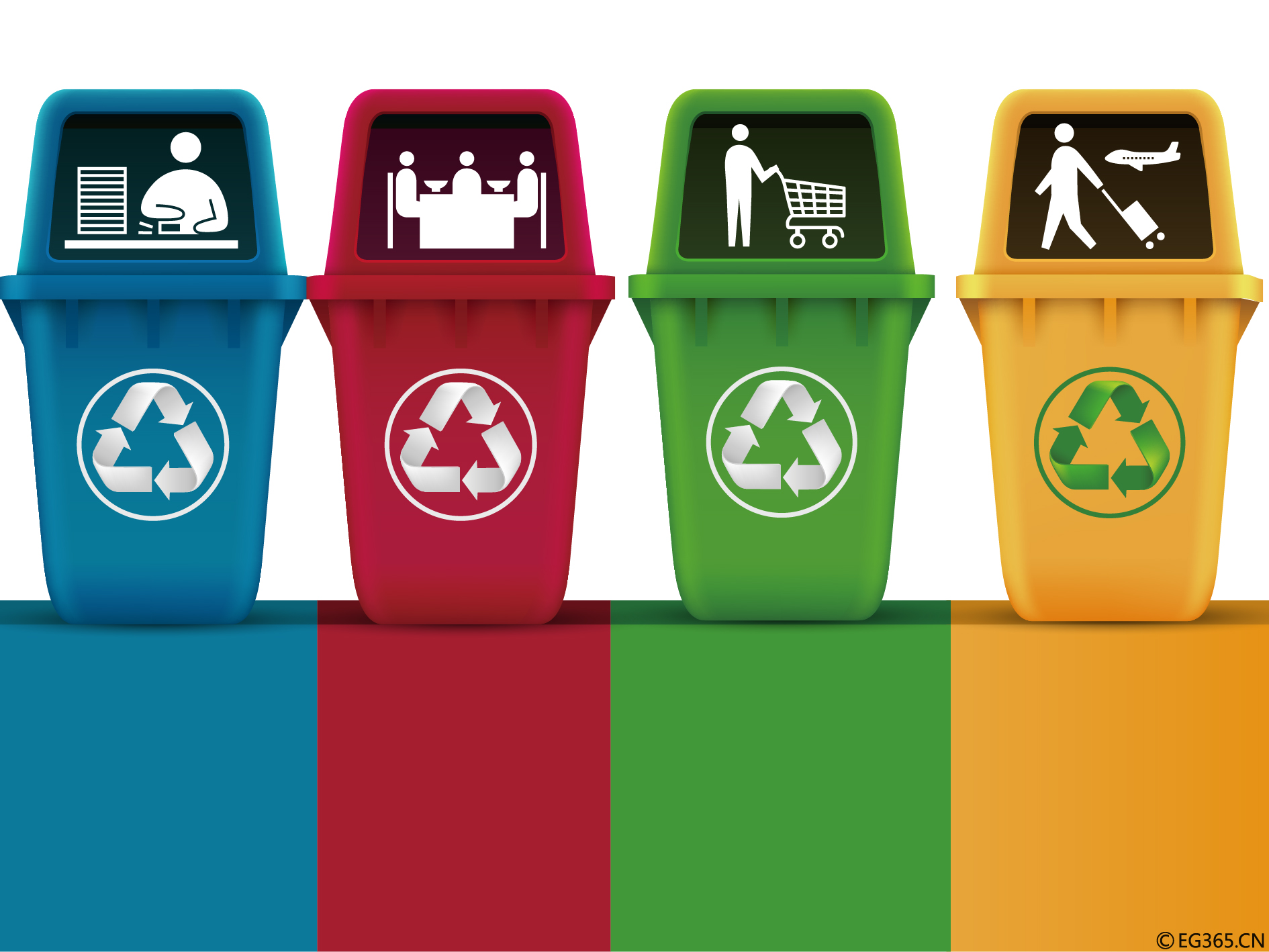 在德国人们必须学会垃圾分类.