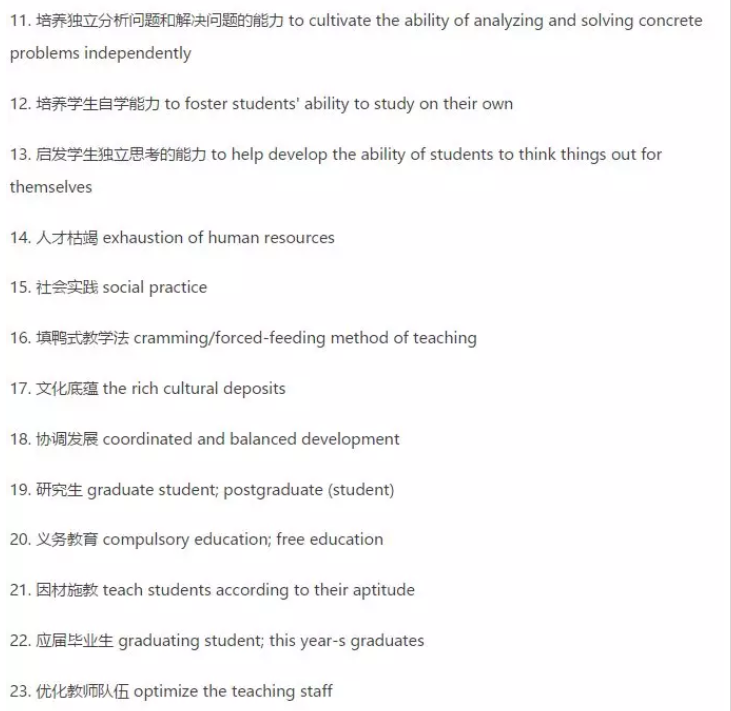 专四高频热点话题100词