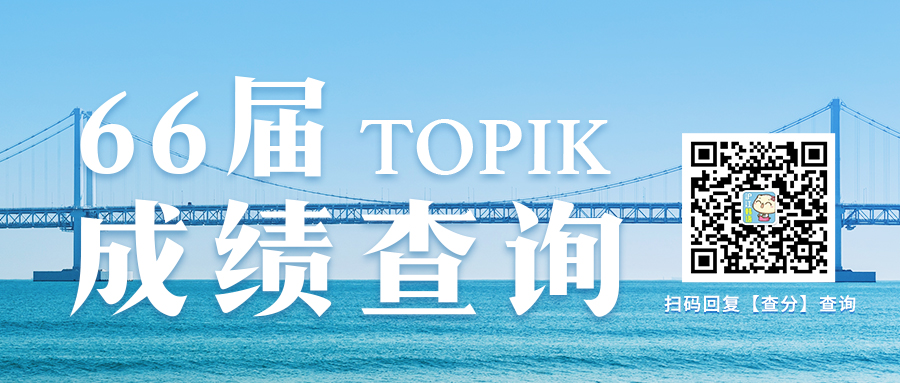 66届TOPIK成绩查询