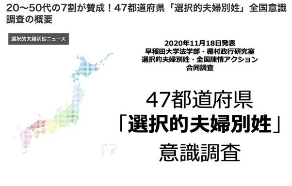 日语翻译 国民调查 超七成日本人反对强制性的 夫妻同姓 沪江日语