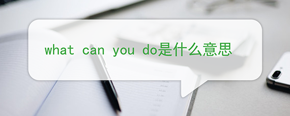 what can you do是什麼意思