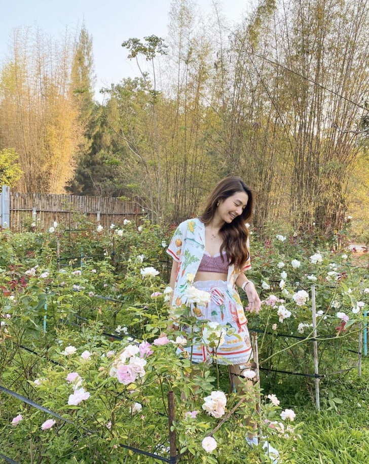 美女就要配鲜花 各位仙女们快来学学泰国女星怎么和鲜花合照吧!