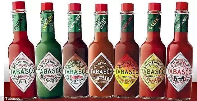 tabasco sauce (塔巴斯科辣酱)