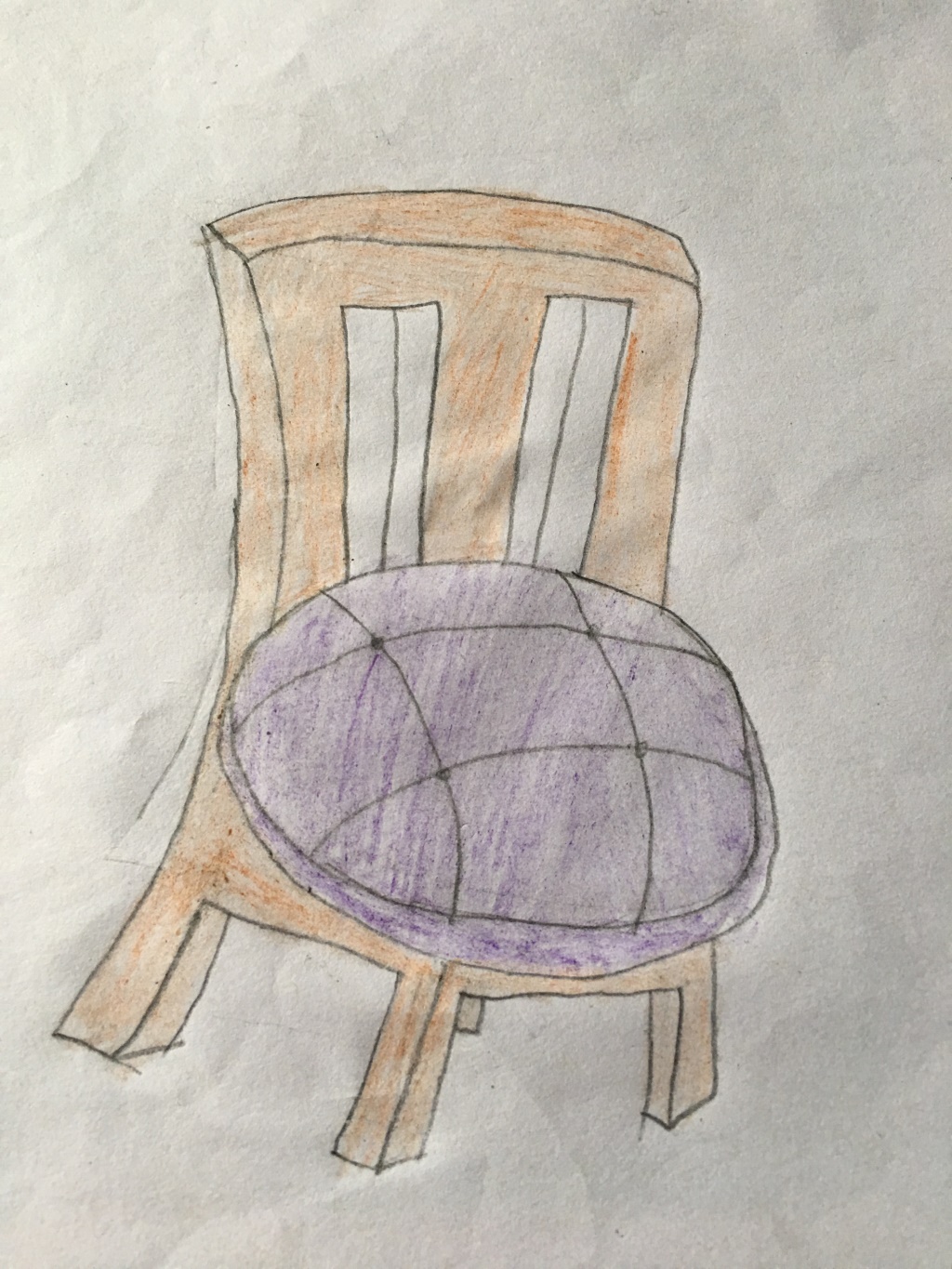 造型别致的椅子儿童画图片