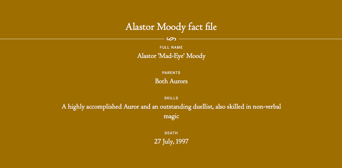 magical characters～～阿拉斯托 穆迪(alastor moody)